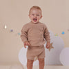 Hazelnut Oversized Cotton Knit Jumper - BabyBoo Prints