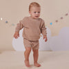 Hazelnut Oversized Cotton Knit Jumper - BabyBoo Prints