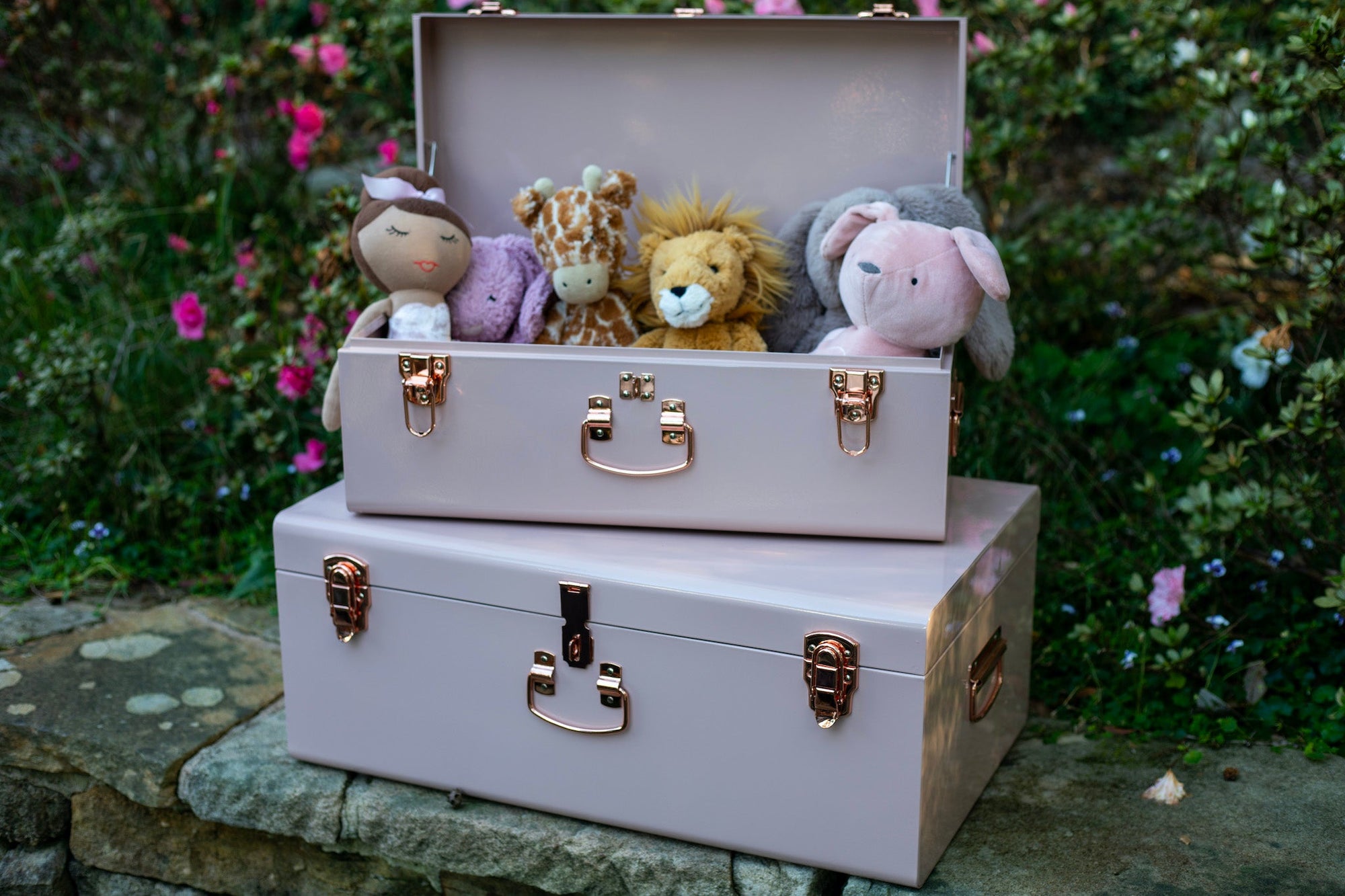 Large Metal Storage Trunks - BabyBoo Prints