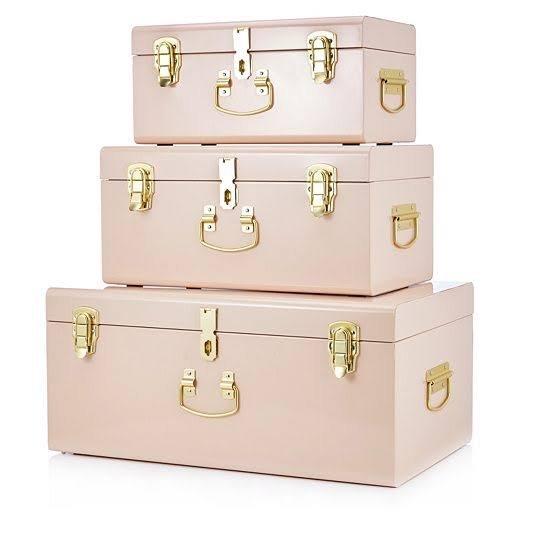 Large Metal Storage Trunks - BabyBoo Prints