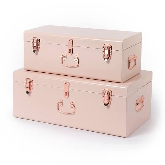 Large Metal Storage Trunks - BabyBoo Prints