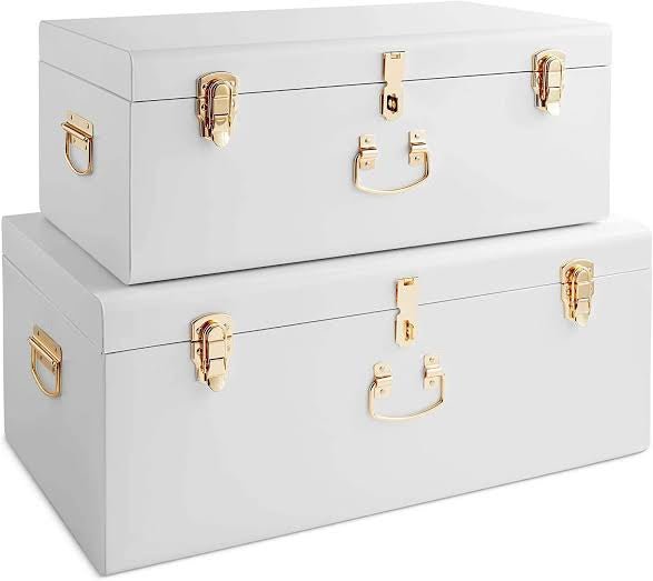 Large Metal Storage Trunks - BabyBoo Prints