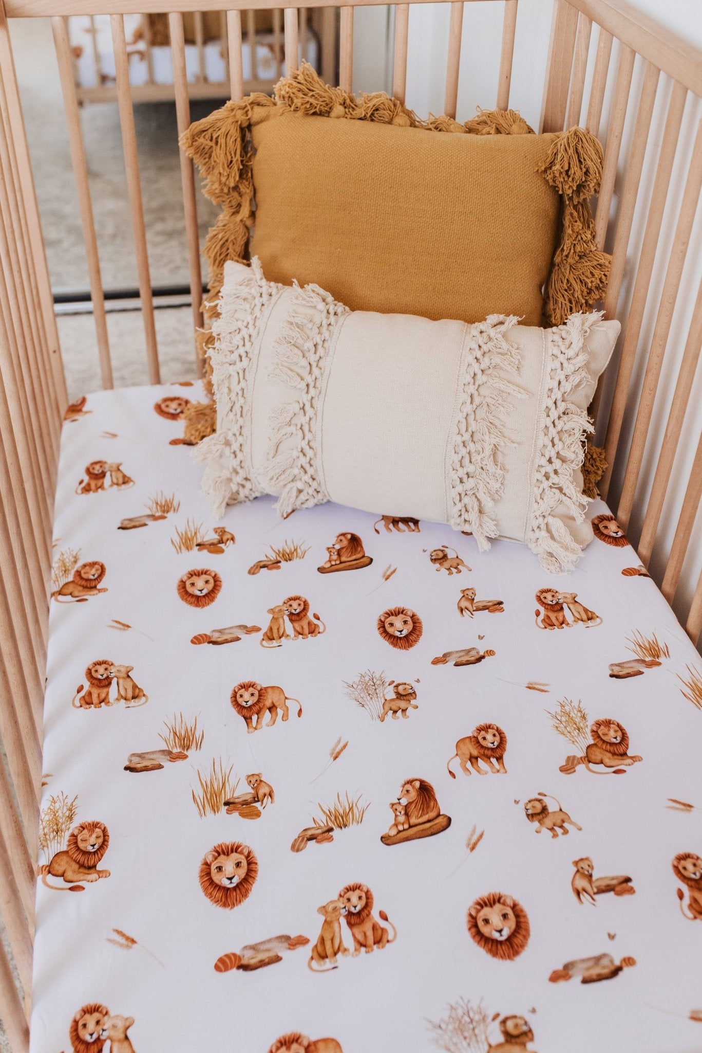 Lion Fitted Sheets - BabyBoo Prints