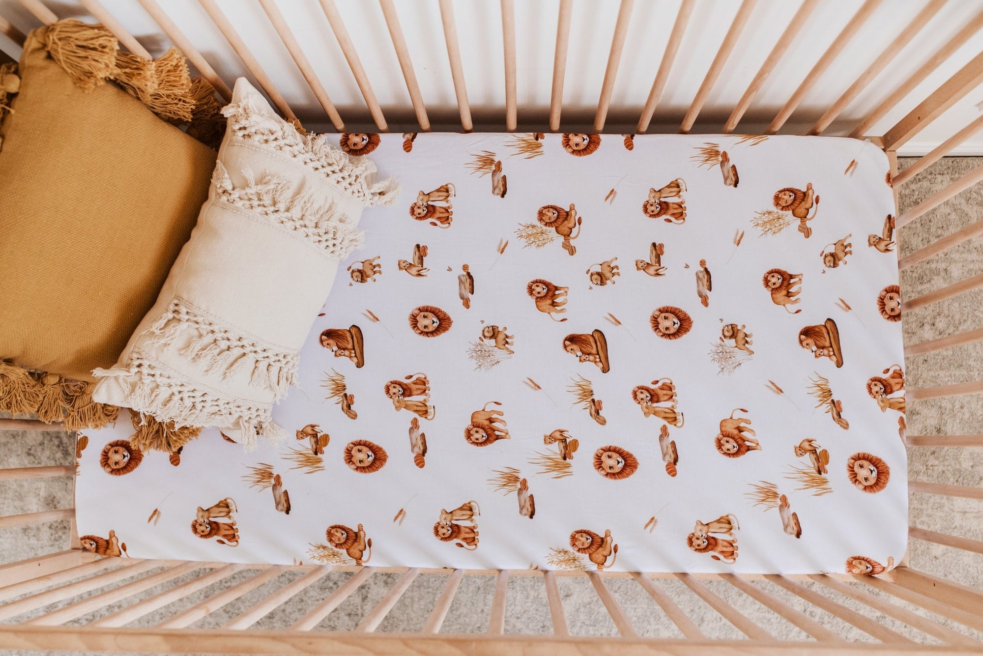 Lion Fitted Sheets - BabyBoo Prints