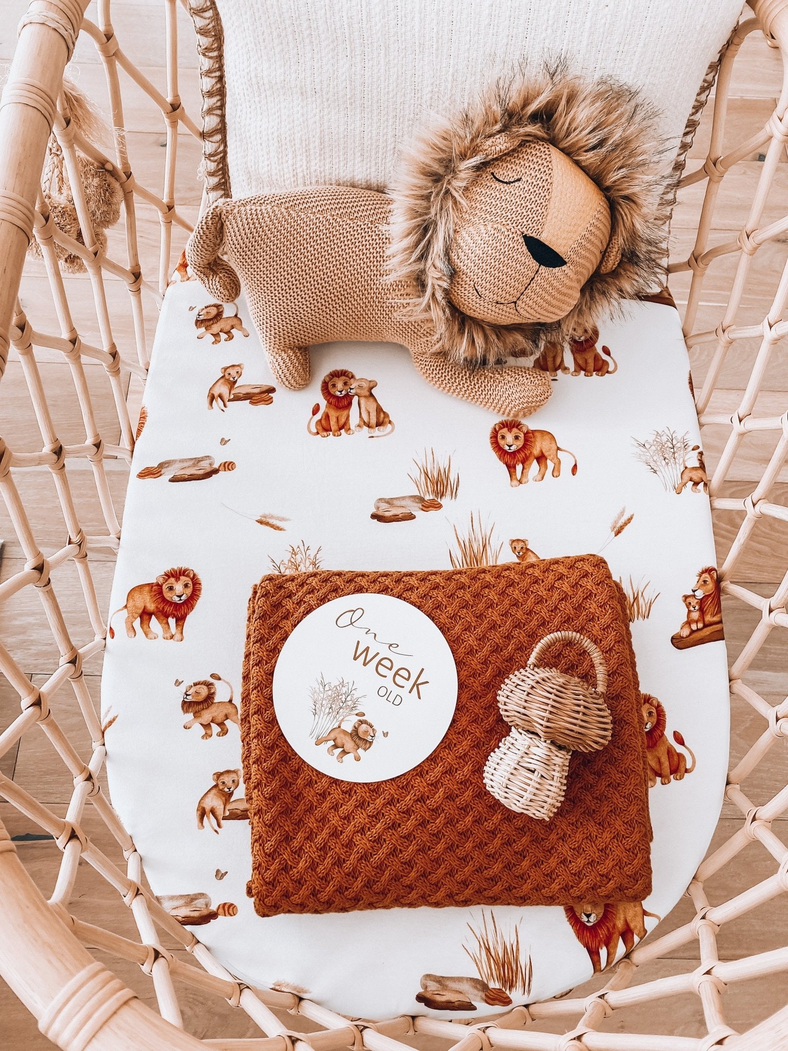 Lion Fitted Sheets - BabyBoo Prints