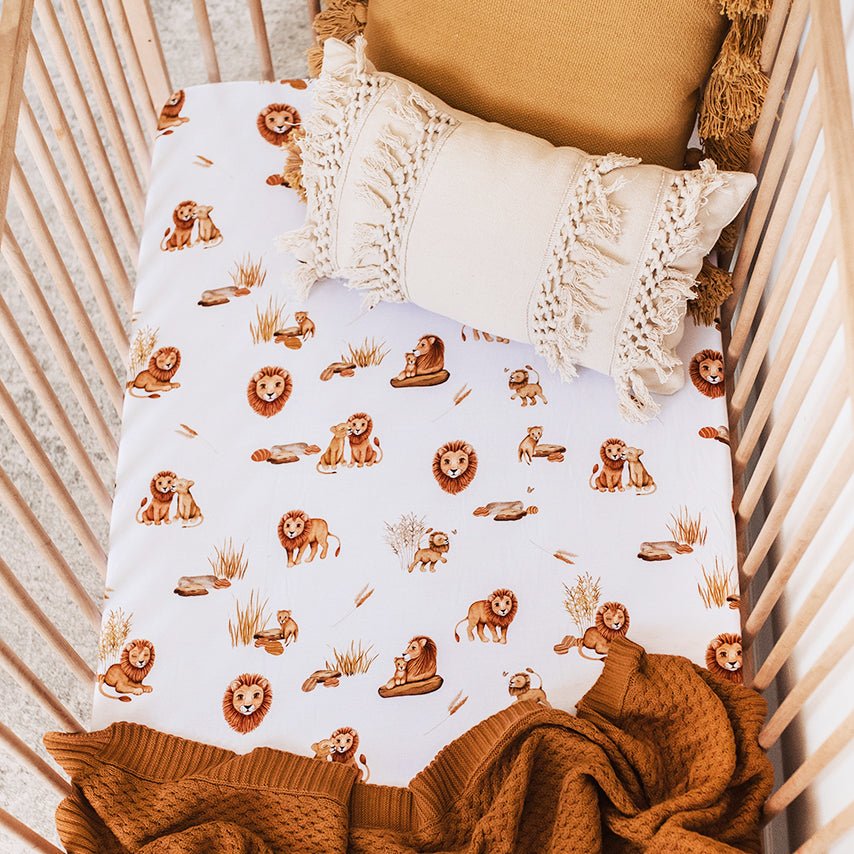 Lion Fitted Sheets - BabyBoo Prints