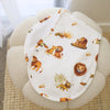 Lion organic cotton burp cloth by BabyBoo Prints