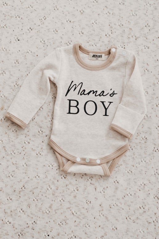 Mama's Boy - Bencer & Hazelnut - Long Sleeve - BabyBoo Prints