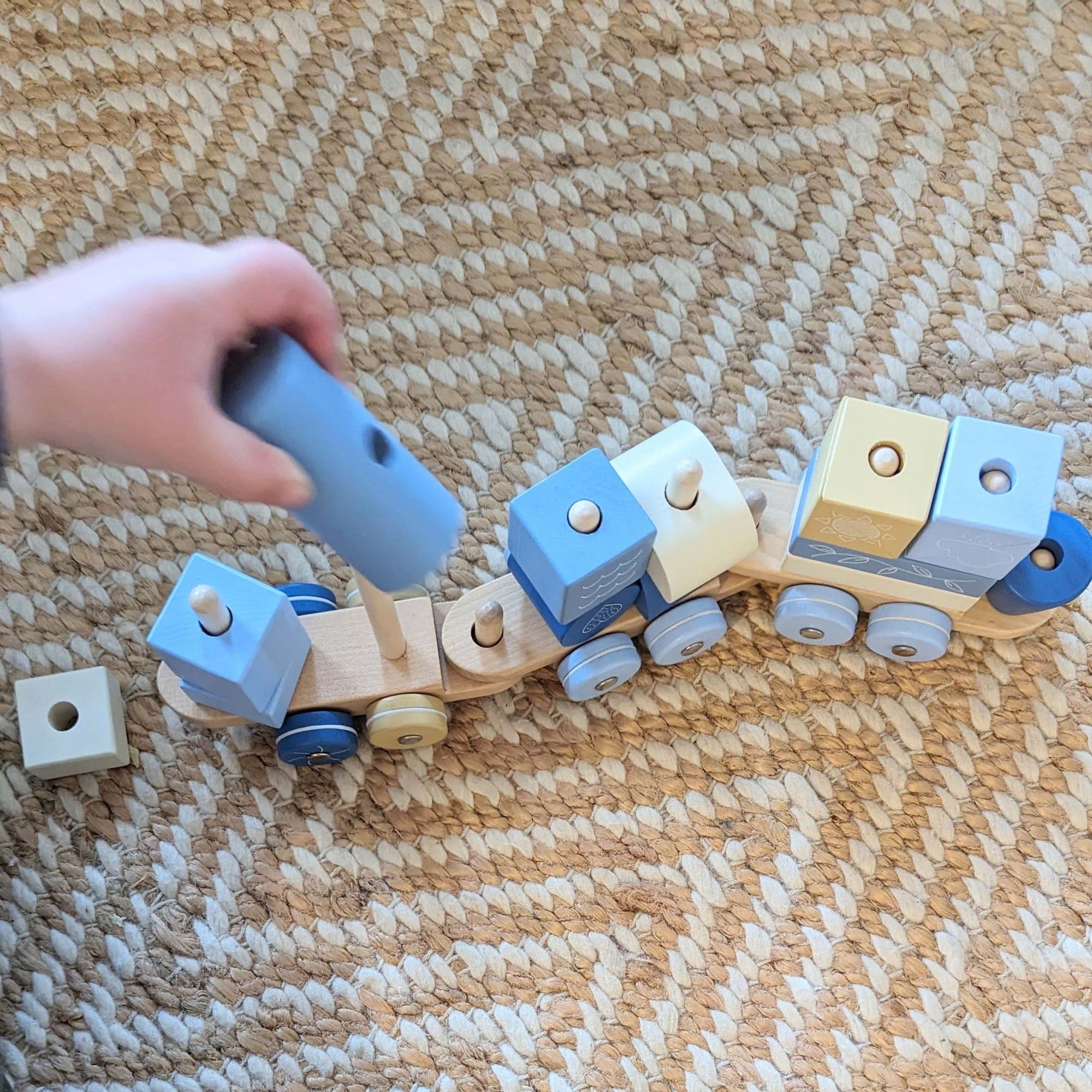 Moover - Wooden Train Block Set