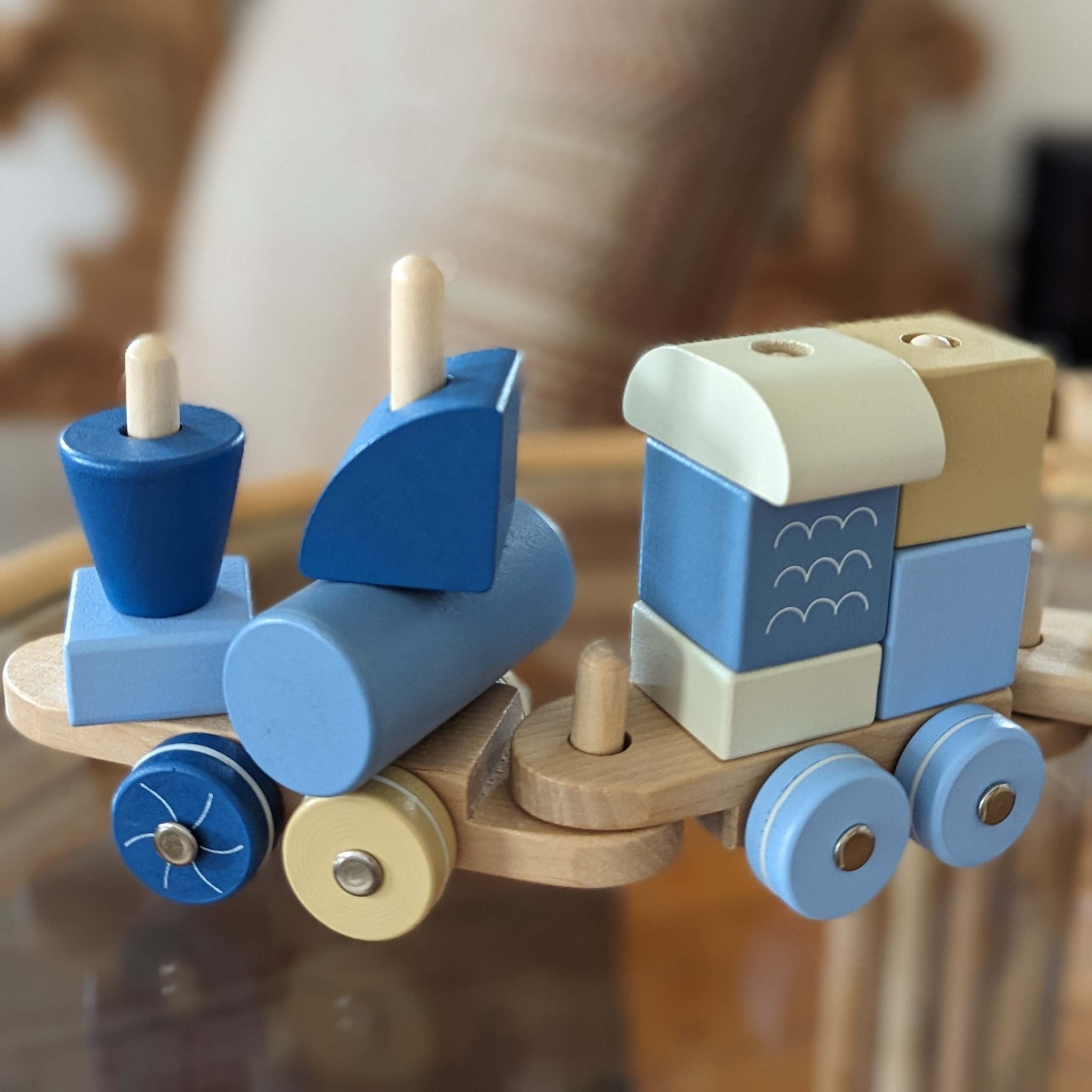 Moover - Wooden Train Block Set - BabyBoo Prints
