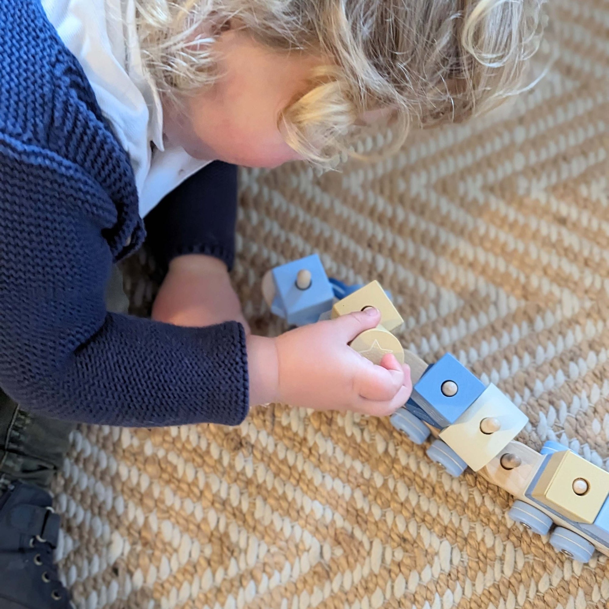 Moover - Wooden Train Block Set