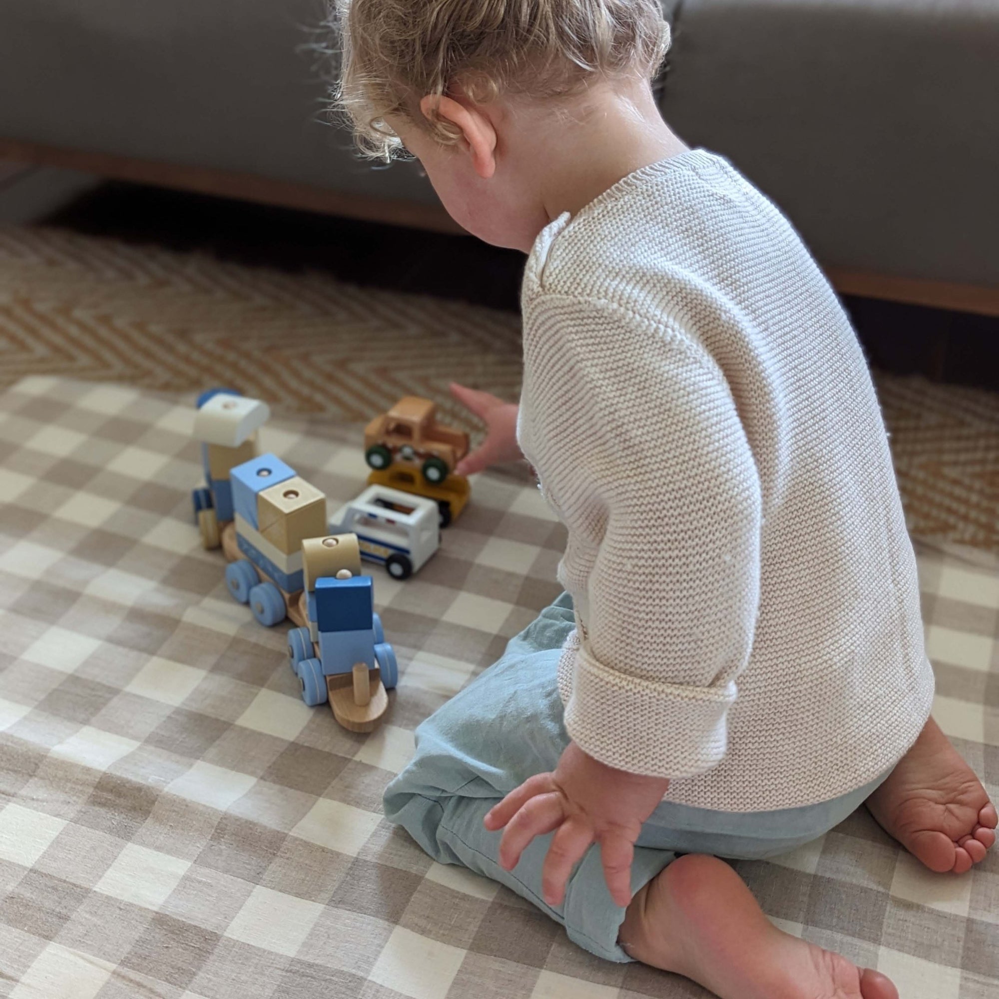 Moover - Wooden Train Block Set