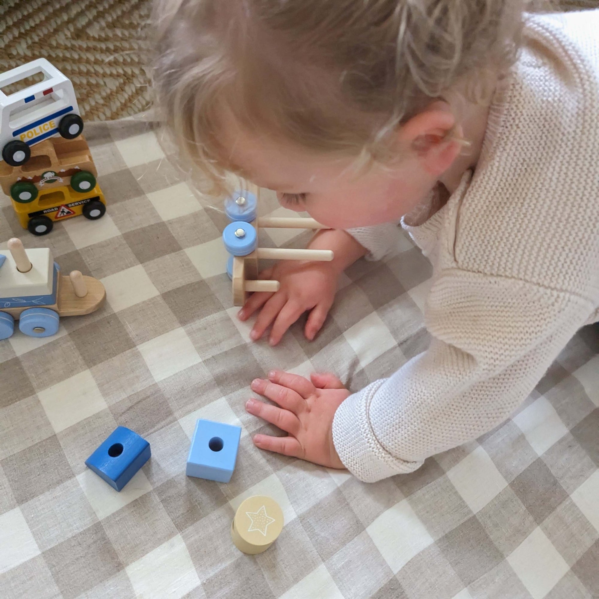 Moover - Wooden Train Block Set