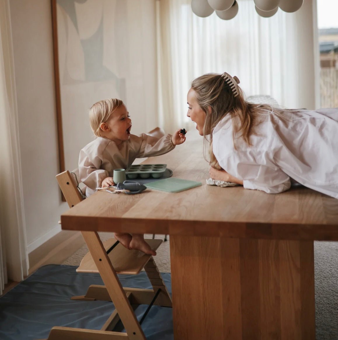 Mushie Long Sleeve Bib - BabyBoo Prints