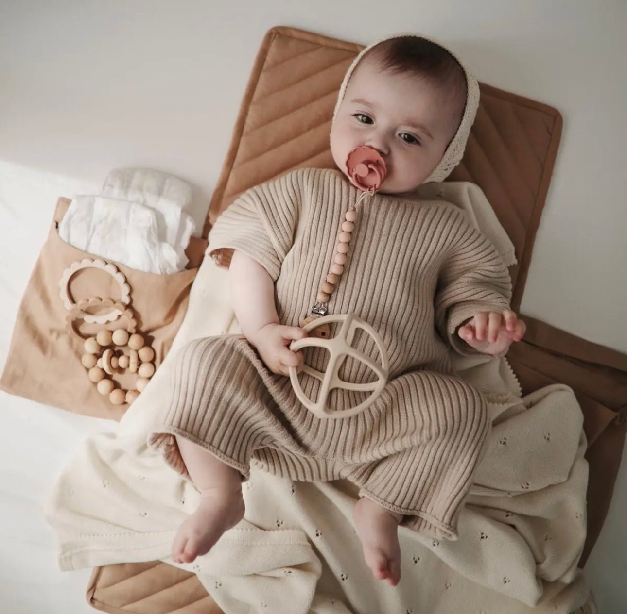 Mushie Portable Changing Pad - BabyBoo Prints