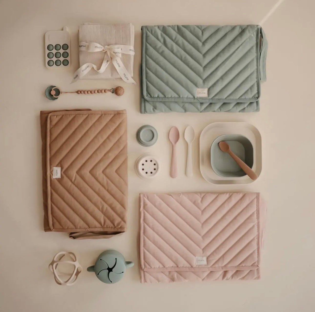 Mushie Portable Changing Pad - BabyBoo Prints