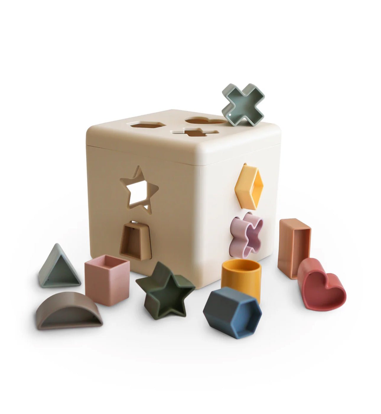 Mushie Shape Sorting Box - BabyBoo Prints