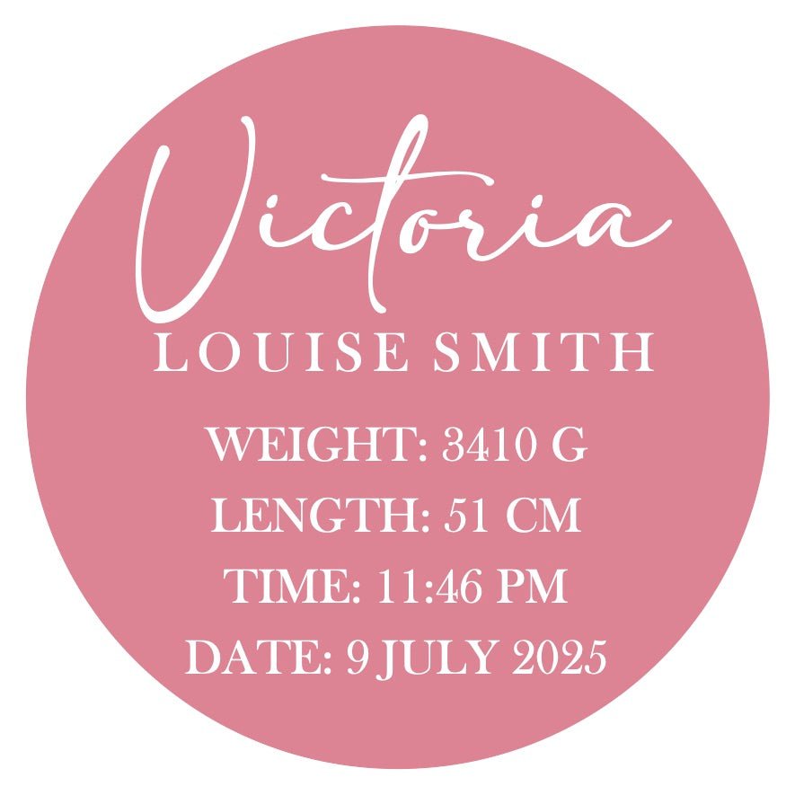Personalised Baby Plaque - BabyBoo Prints