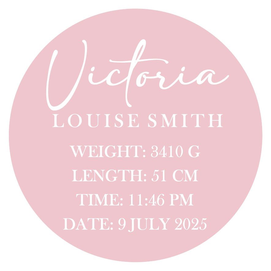 Personalised Baby Plaque - BabyBoo Prints