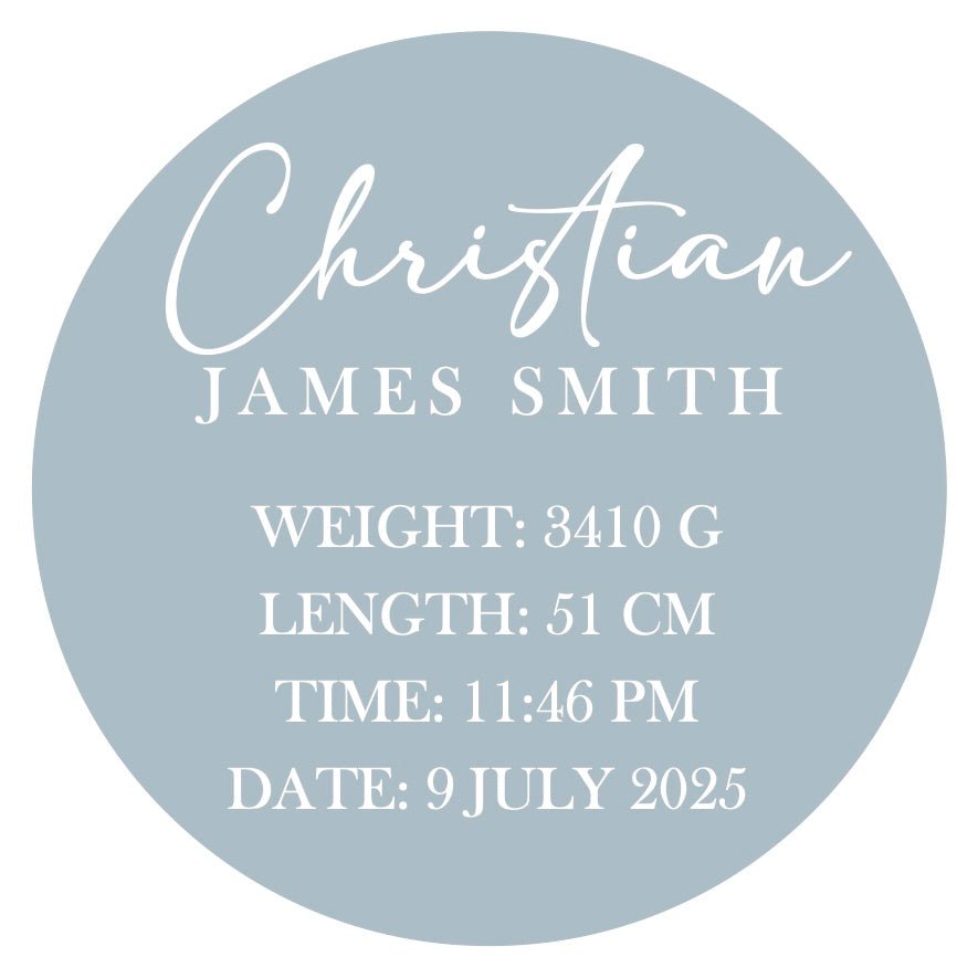 Personalised Baby Plaque - BabyBoo Prints