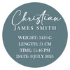Personalised Baby Plaque - BabyBoo Prints