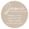 Personalised Baby Plaque - BabyBoo Prints
