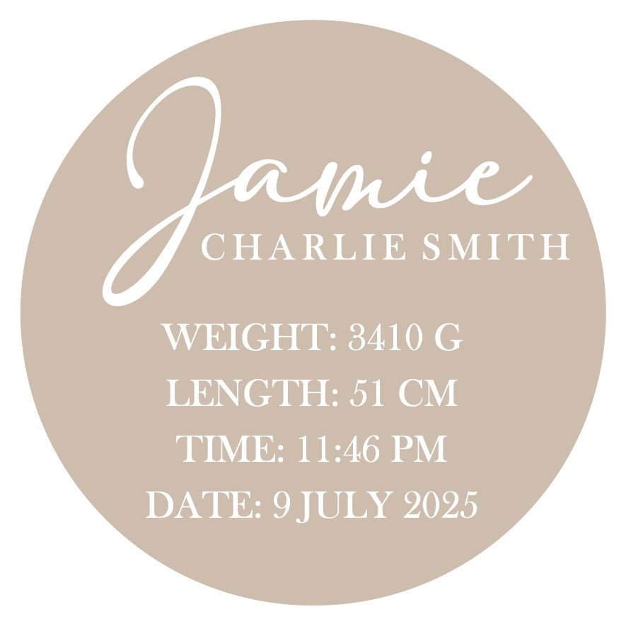 Personalised Baby Plaque - BabyBoo Prints