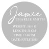 Personalised Baby Plaque - BabyBoo Prints