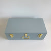 Personalised regular size metal storage keepsake trunk box by BabyBoo Prints