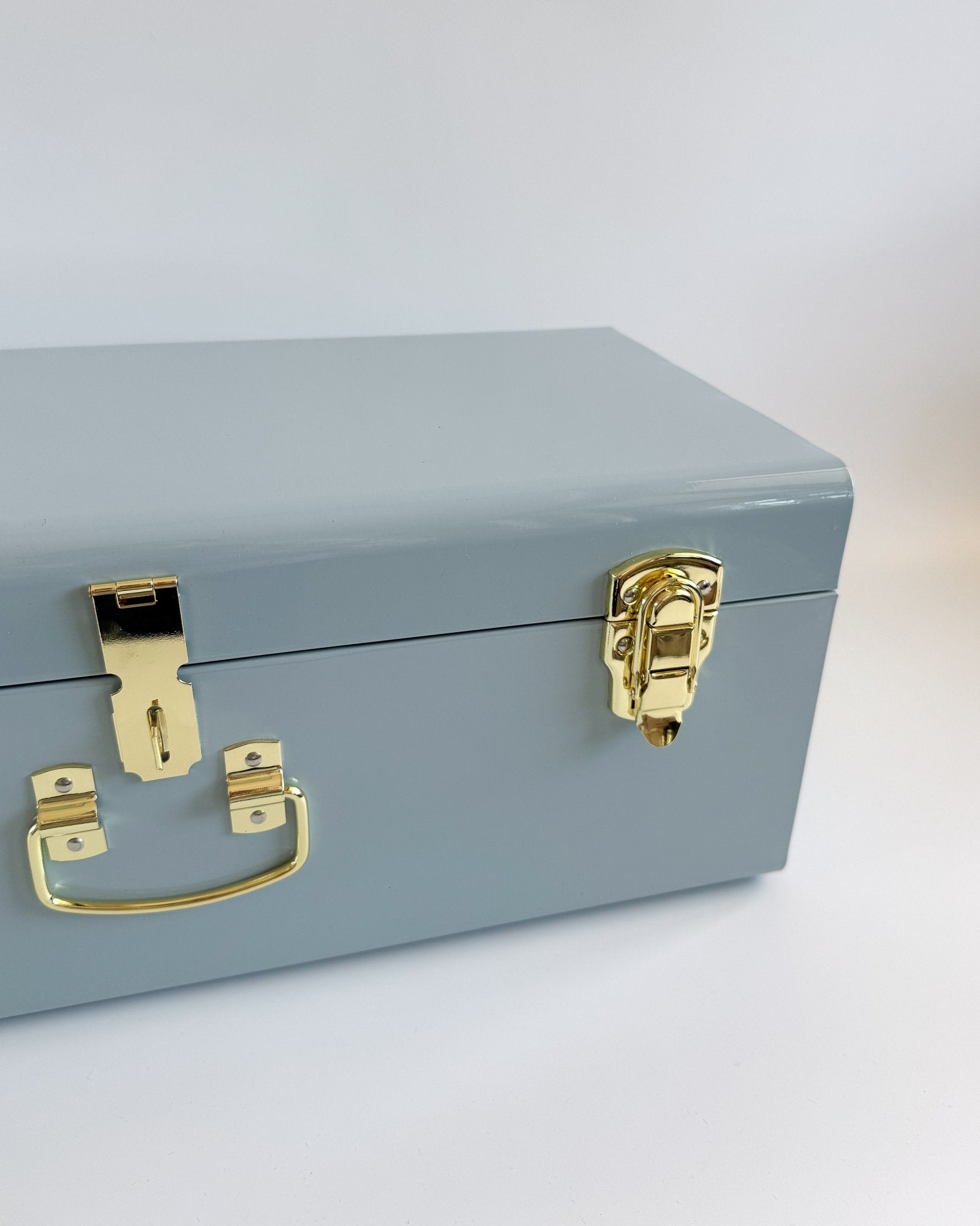Personalised Classic Catholic Christening Gift Pack – Metal Keepsake Trunk Box by BabyBoo Prints