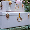 Personalised regular size metal storage keepsake trunk box by BabyBoo Prints