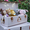 Personalised regular size metal storage keepsake trunk box by BabyBoo Prints