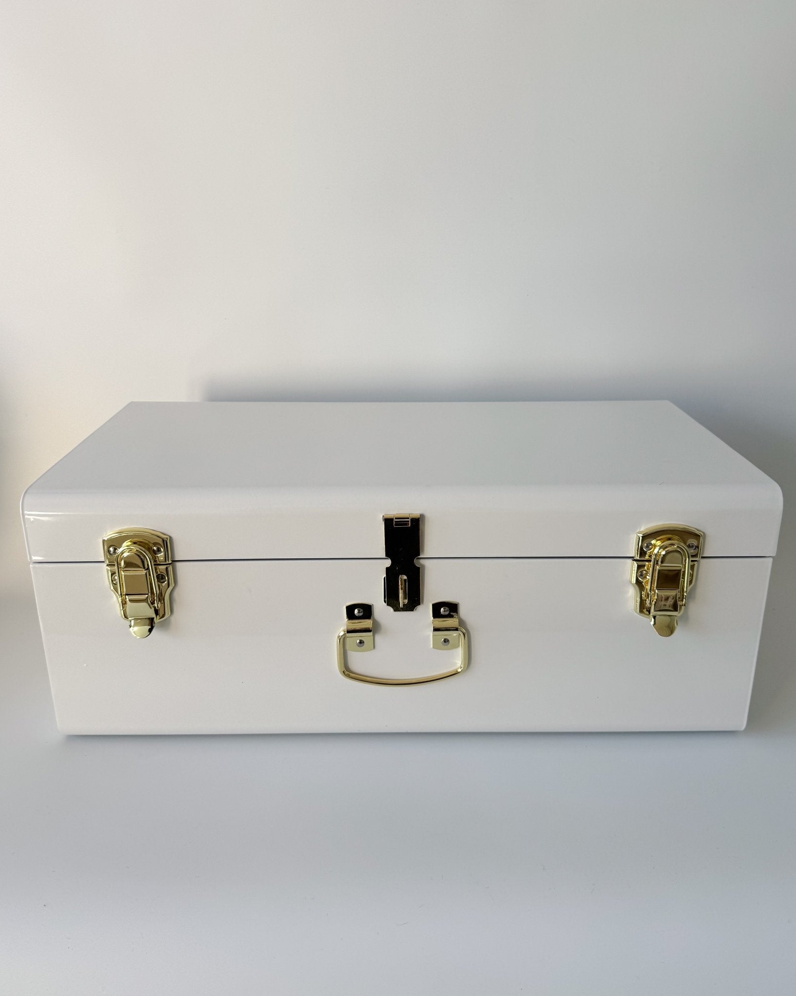 Personalised Classic Catholic Christening Gift Pack – Metal Keepsake Trunk Box by BabyBoo Prints