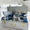 Custom gift trunk regular size for newborn, filled with baby essentials and personalised items - Babyboo prints
