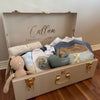 Custom gift trunk regular size for newborn, filled with baby essentials and personalised items - Babyboo prints