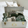 Custom gift trunk regular size for newborn, filled with baby essentials and personalised items - Babyboo prints