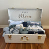 Custom gift trunk regular size for newborn, filled with baby essentials and personalised items - Babyboo prints