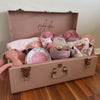 Custom gift trunk regular size for newborn, filled with baby essentials and personalised items - Babyboo prints