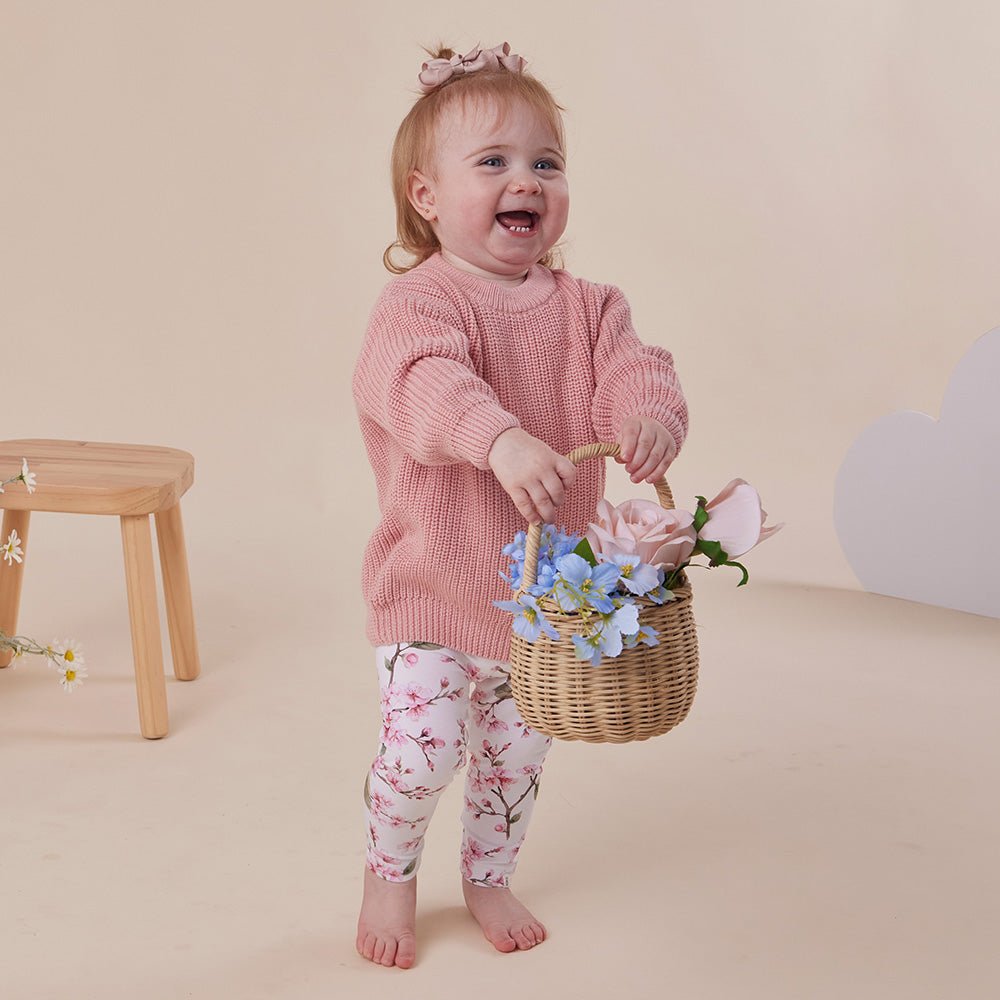 Rosa Oversized Cotton Knit Jumper - BabyBoo Prints