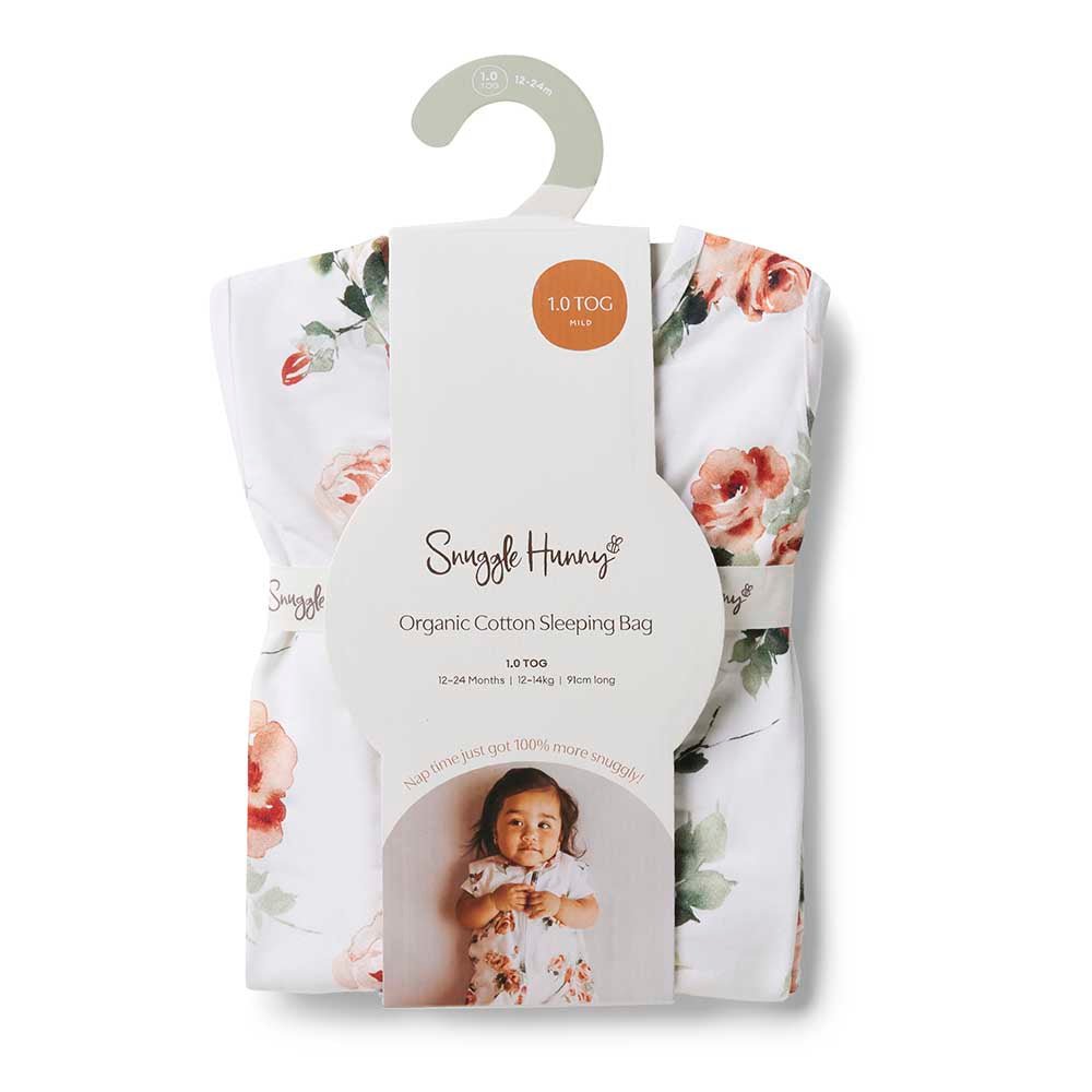 Rosebud 1.0 TOG Organic Sleeping Bag (6 - 12Months) - BabyBoo Prints