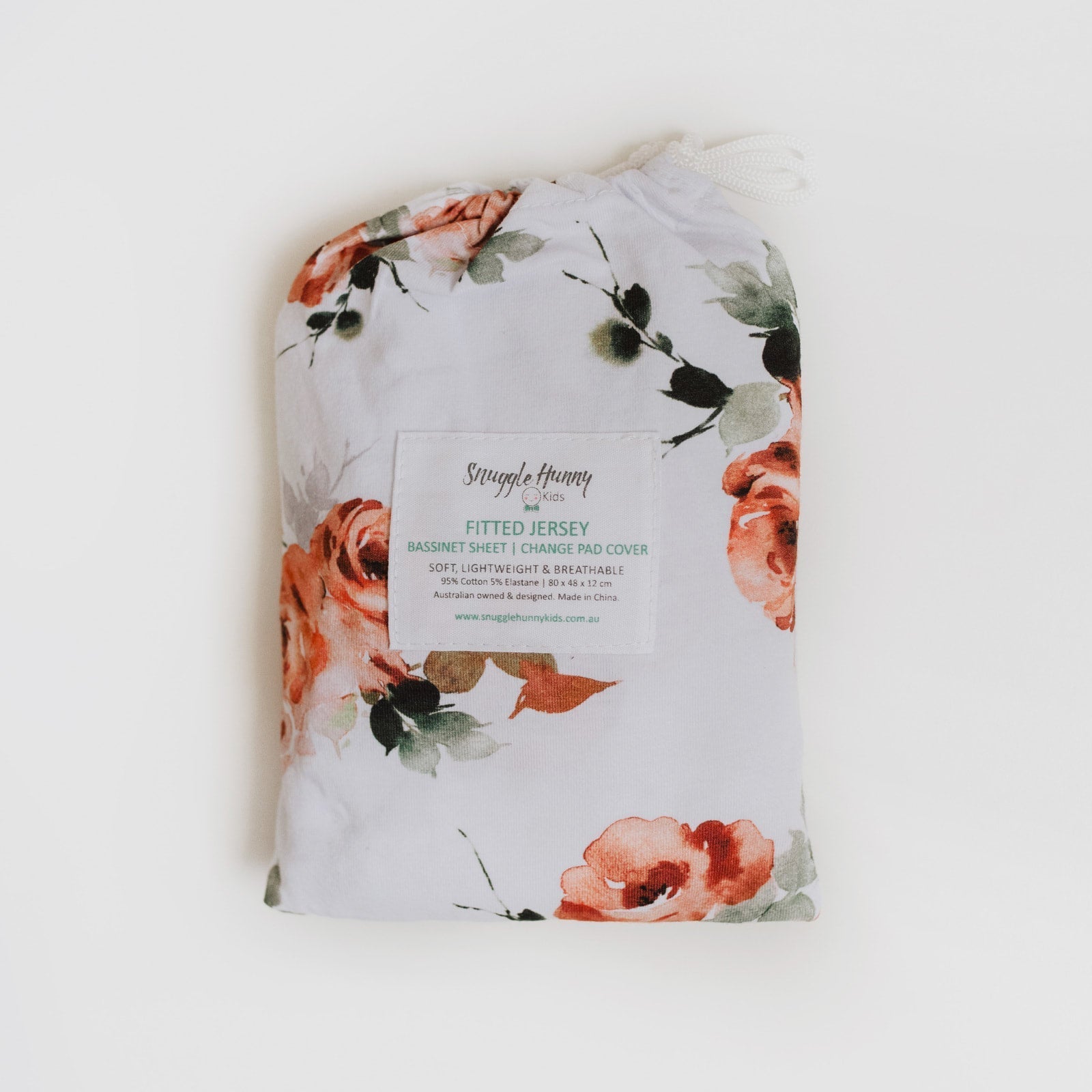 Bassinet Sheet / Change Pad Cover - Rosebud Bassinet Sheet / Change Pad Cover - Rosebud
