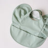 Sage Frill Snuggle Waterproof Bib - BabyBoo Prints