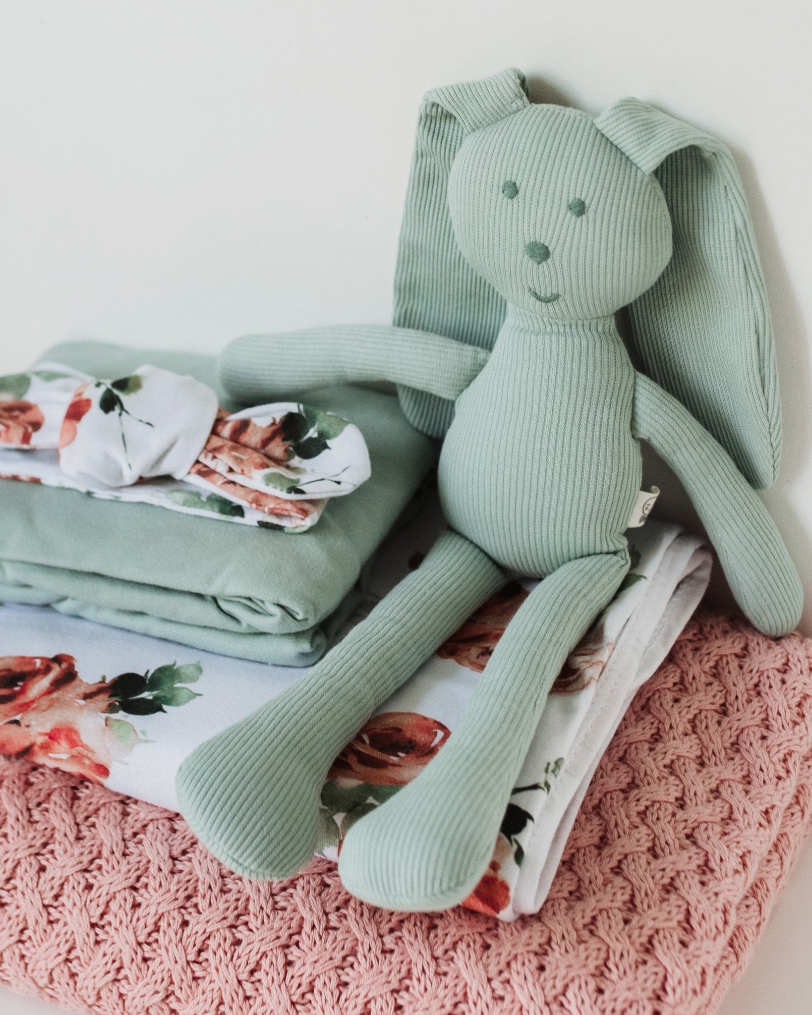 Sage - Snuggle Bunny Baby Comforter - BabyBoo Prints