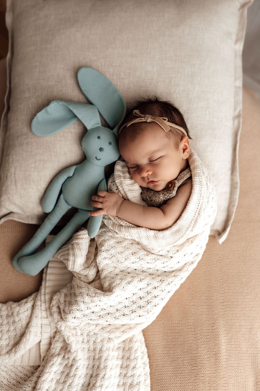 Sage - Snuggle Bunny Baby Comforter - BabyBoo Prints