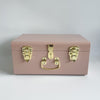 Personalised small size metal storage keepsake trunk box by BabyBoo Prints