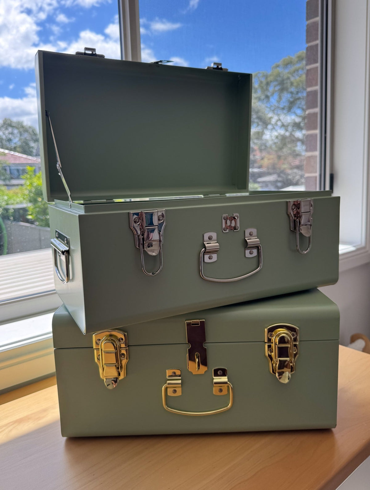 Small Metal Storage Trunks - BabyBoo Prints