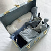Personalised small size metal storage keepsake trunk box by BabyBoo Prints