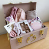 Personalised small size metal storage keepsake trunk box by BabyBoo Prints