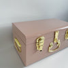 Personalised small size metal storage keepsake trunk box by BabyBoo Prints