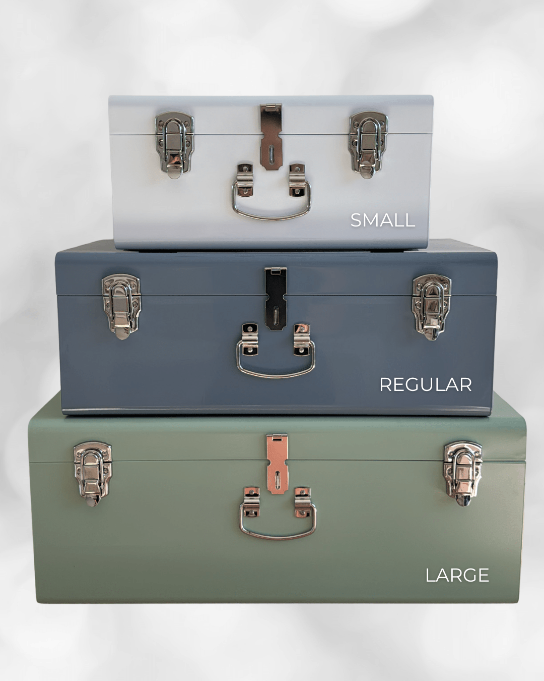 Small Metal Storage Trunks - BabyBoo Prints
